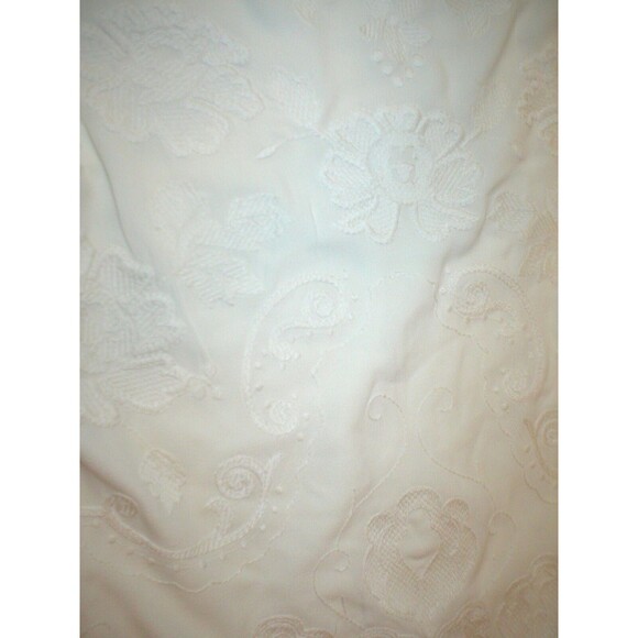 New $298 Juicy Couture Dress Short Womens L NWT Off White Embroider Texture Bell - Picture 5 of 6